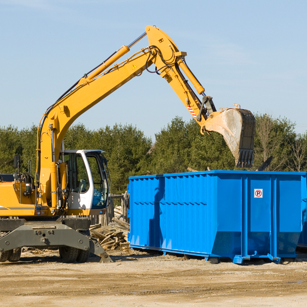 are there any restrictions on where a residential dumpster can be placed in Colorado City AZ